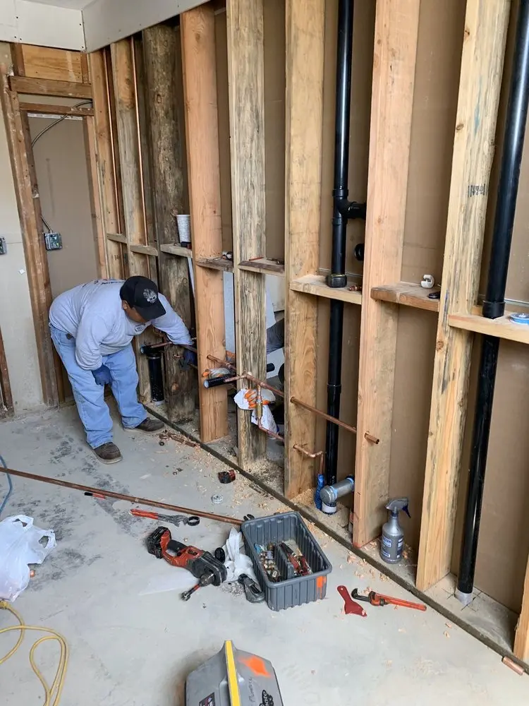 Commercial rough-in plumbing for Water Heater Replacement in Buckner Terrace